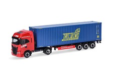 HERPA - Camion avec remorque porte container 3 essieux HH BODE/TAILWIND – IVE...