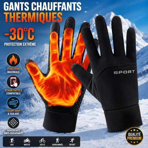 Gants chauffants thermiques - gants,