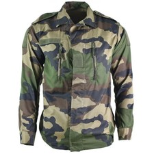 ?? Veste F2 camo CCE – Armée française, tissage chevron, poches zippées