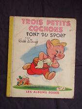 TROIS PETITS COCHONS font du sport Walt Disney Les Albums roses 1953
