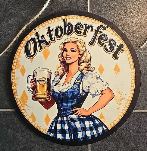 Panneau bois oktoberfest - panneau, en