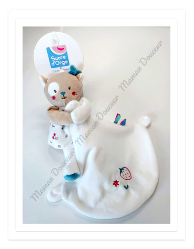 Doudou plat peluche - doudou, chat