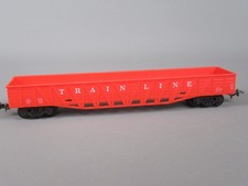 D262 MEHANO Slovénie HO Wagon Fret Train Line Gondole Plat Long Orange US