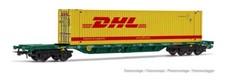 HR6575 WAGON PORTE CONTENEUR LIVRE DHL EPV-VI ECHELLE HO