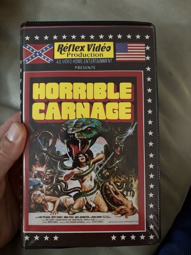 Rare vhs horrible carnage - horrible, k7