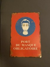 plaque Métal Port Du Masque Obligatoire