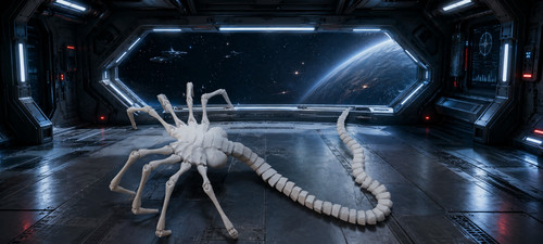 Facehugger alien imprimé - imprimé, en