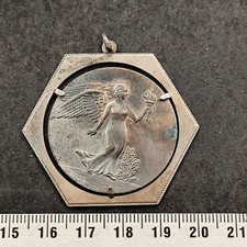 MEDAILLE PLAQUE EN ARGENT SUR