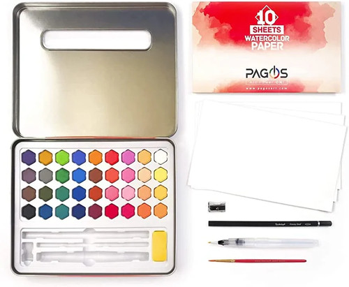 Pagos watercolor paint set - pagos,