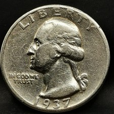 WASHINGTON QUARTER DOLLAR 1937