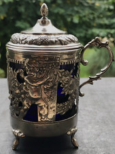 Splendide Moutardier en argent