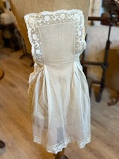 Dentelle ancienne - tablier Tulle et Valenciennes aux fuseaux - XIXème