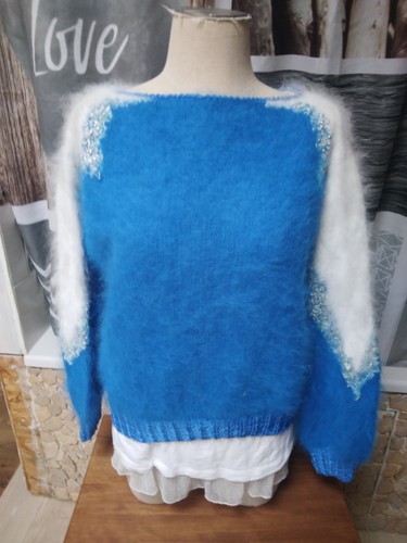 Splendide pull angora bleu - splendide, /