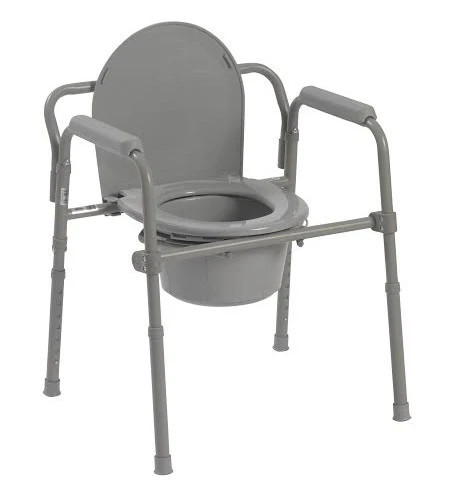 Commode folding steel in - folding, 3-in-1