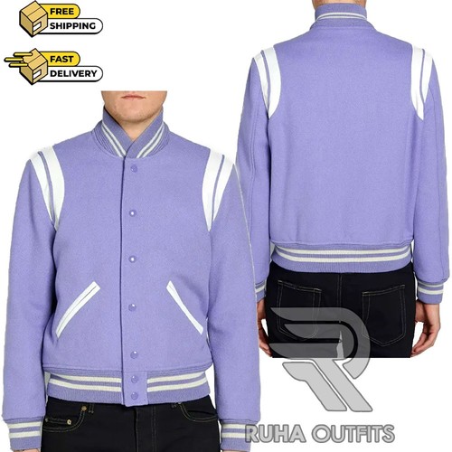 Men purple wool - men's, varsity