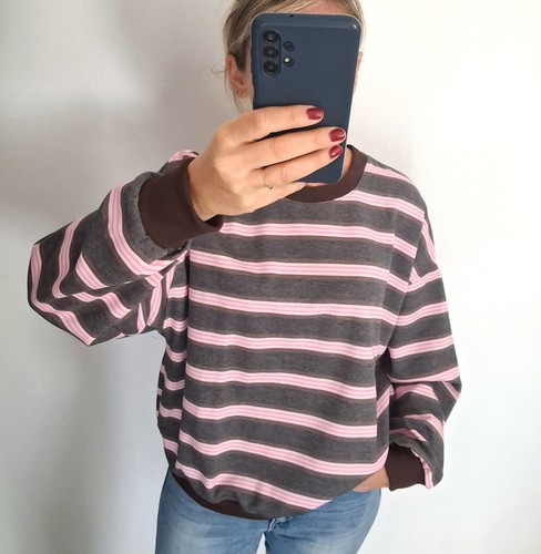 Sweat femme rayé