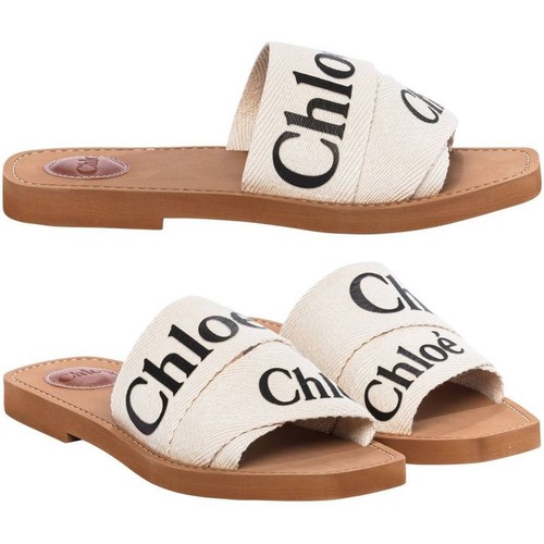 Chloe sandales logo woody - sandales,