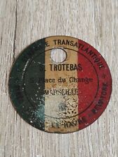 paquebot Etiquette  métallique Cie Gle TRANSATLANTIQUE FRENCH LINE