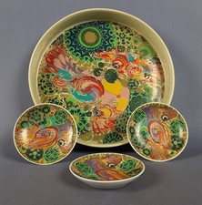 Assiette Et Bols En Porcelaine Rosenthal Studio Linie Firebird Bjoern Wiinblad