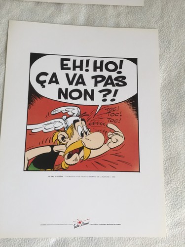 Sérigraphie astérix fils - astérix, le