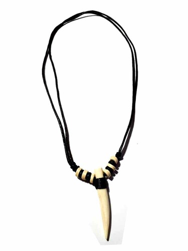 Collier pendentif dent 6 - collier,