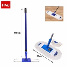 X Balai Mop En Microfibre Pour Sol Capture Poussière Avec Manche HMJ