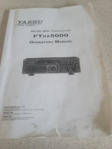 Yaesu manual for - yaesu,