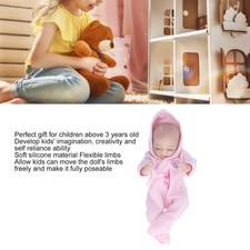 10inch Reborn Dolls Soft Silicone Delicate Facial Details Washable Lifelike Baby