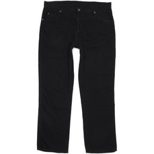 Wrangler   Homme Noir Straight Regular Stretch Jeans W38 L32 (106553)