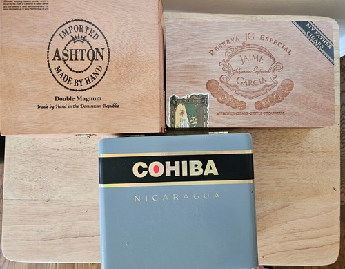 Lot cigar boxes cohiba - lot,