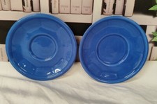 2 Sous Tasses Apilco Bistrot Deshoulieres Bleues ø 13,5 cm