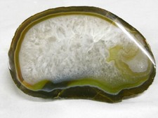 ANTIQUE GÉODE D'AGATE CRISTAL POLIE PIERRE SEMI PRECIEUSE NATURELLE MINÉRAUX