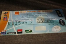 Ticket Rugby )) ASM CLERMONT A.  V USA PERPIGNAN * finale championnat  2010