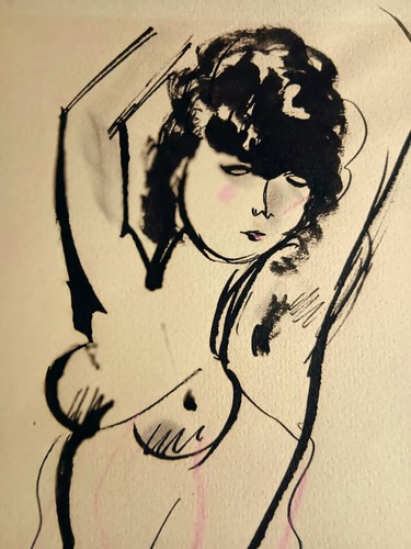 Dignimont nu au chignon - nu,