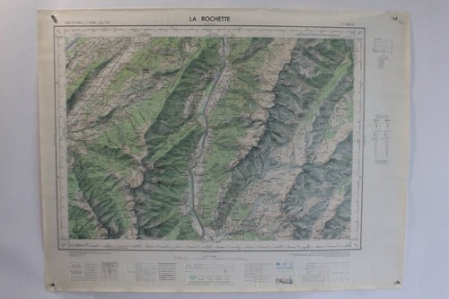 Ancienne carte ign rochette - carte,