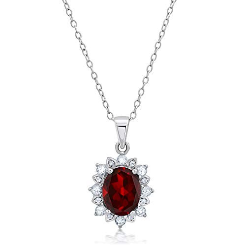 Sterling silver gemstone oval - sterling,