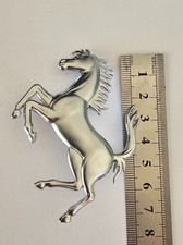 Logo, badge neuf cheval Ferrari aluminum mat