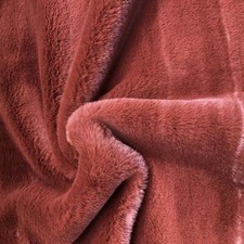 Super Luxe Tissu En Fausse Fourrure Ultra Doux - RUST