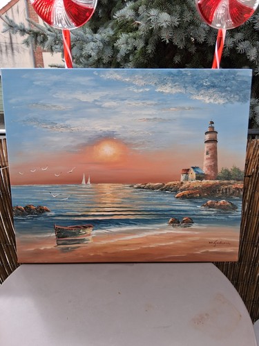 Tableau huile sur toile - huile,