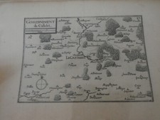 carte gouvernement du Castelet Tassin vers 1630 