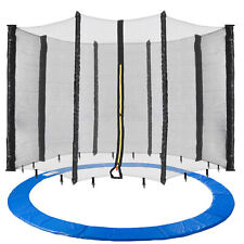 AREBOS Coussin de Protection pour Trampoline + Filet 430 cm + Filet pour 8 tiges
