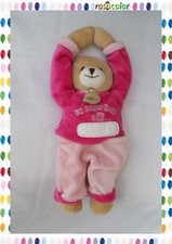 Doudou Peluche Ours Beige Rose