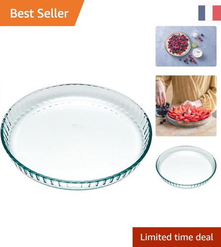 Plat tarte verre 25 cm - tarte,