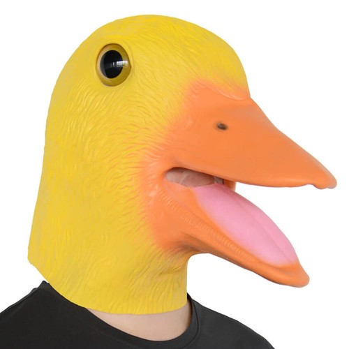 Masque halloween canard jaune - masque,