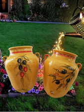 2 Pots - Amphore Murale - pour Fleur - en Céramique - 25 x 25 x 15 cm