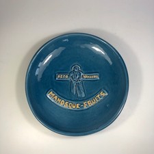 Daniel Beaudou rare plat céramique 1950 Aix era Amado Vive Manosque 28 cm