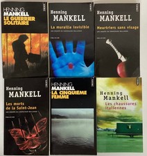 6 romans HENNIG MANKELL LIVRE roman suspense POLICIER