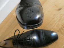 Chaussures  AUBERCY Paris modèle Jamie en Box noir. Taille 9E 43  Excellent état