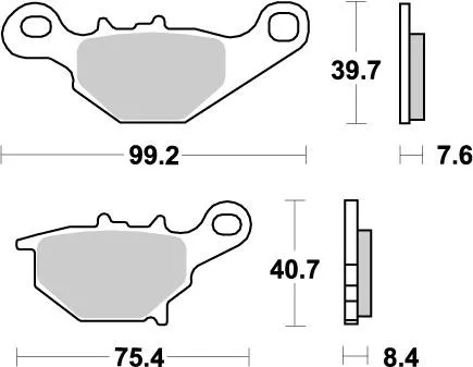 Plaquettes frein nitro - plaquettes,
