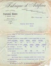 1923 FABRIQUE D ARTIFICES SOCIETE LYONNAISE DE PYROTECHNIE MODERNE A LYON -